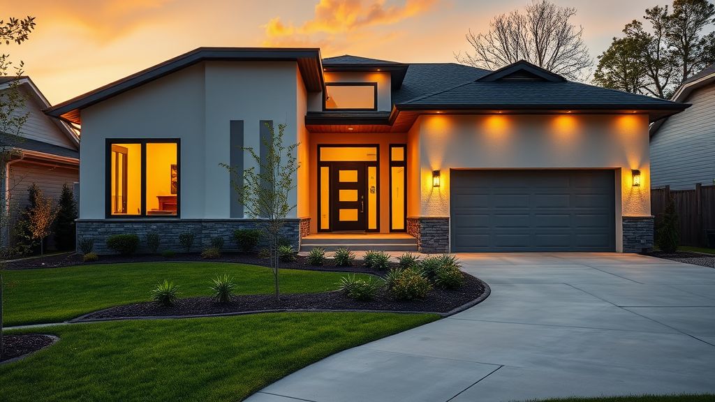 Residential house in Kansas City, Kansas with lush yard.